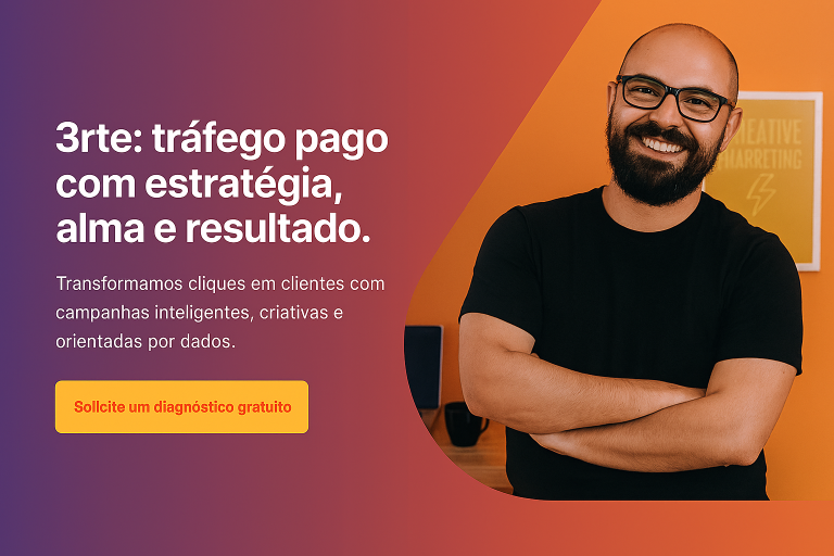 3rte: tráfego pago com estratégia, alma e resultado. Solicite um diagnóstico gratuito